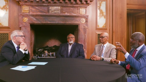 Uncommon Knowledge S1 E98 Not Buying It: Glenn Loury, Ian Rowe, and Robert Woodson Debunk Myths about the Black Experience in America 2022-07-28